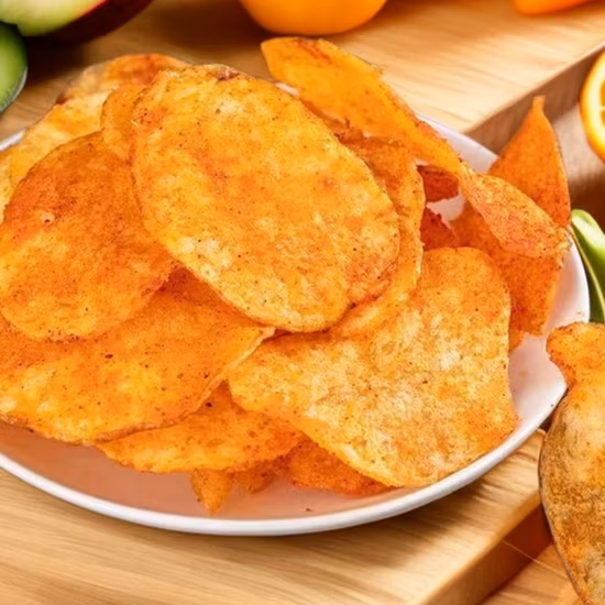 Knusprige Snacks Vakuumfrittierte Süßkartoffelflocken-Kartoffelchips
