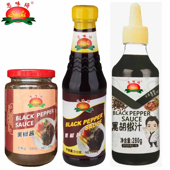 Schwarze Bohnensauce von Amazon mit OEM-Service und glutenfrei für Fisch/Lebensmittelgeschäft/Export/Walmart/Carrefour-Supermarkt